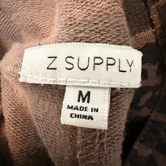 Z Supply Womens Medium Brown Cheetah Print Overalls Jumpsuit - Picture 6 of 11